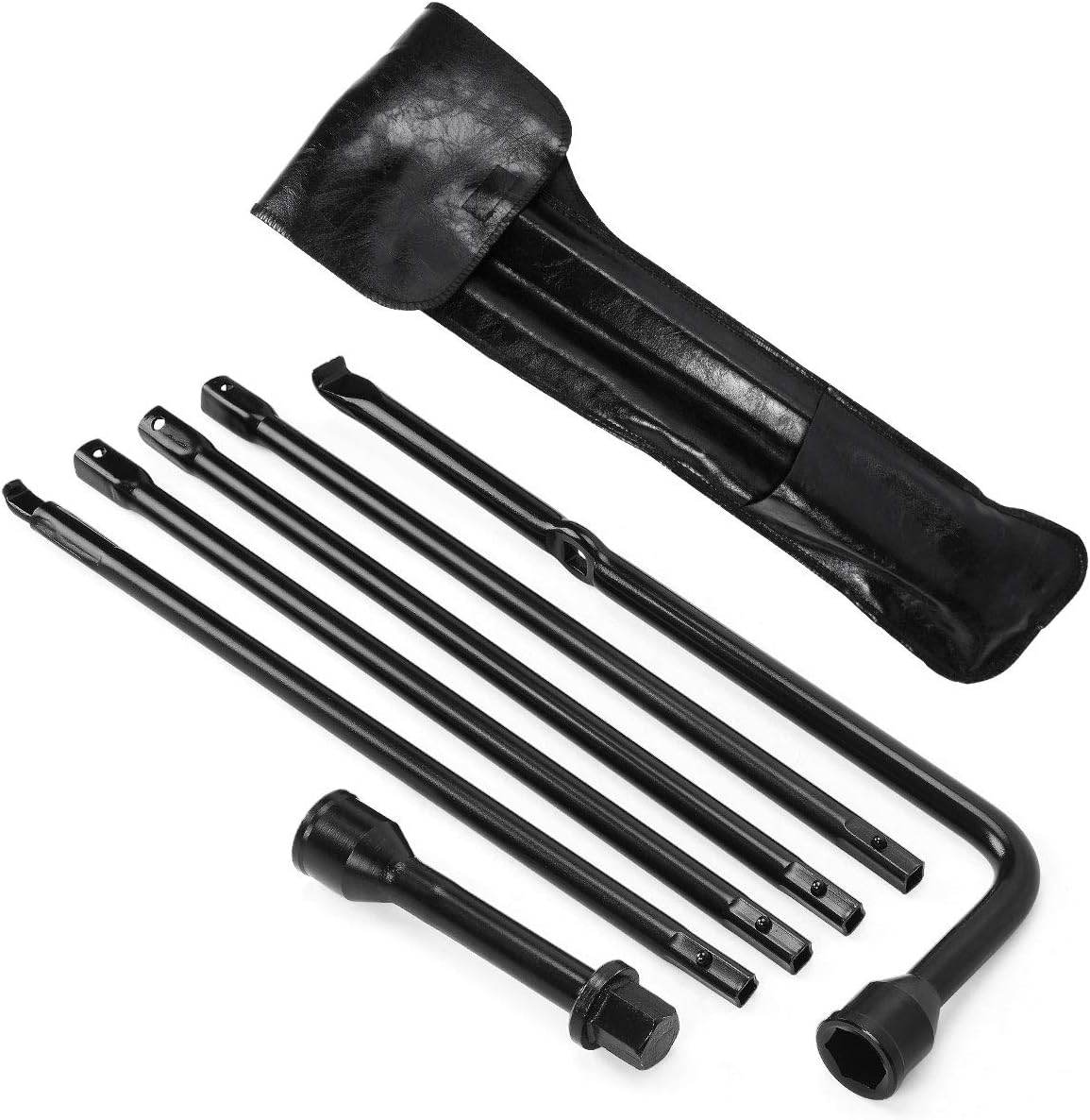 Maxiii Lug Wrench Handle Spare Tire Lug Wrench Extension Jack Tool Replacement Kit with Case Compatible with 2007-2015 Dodge Ram 2500 3500