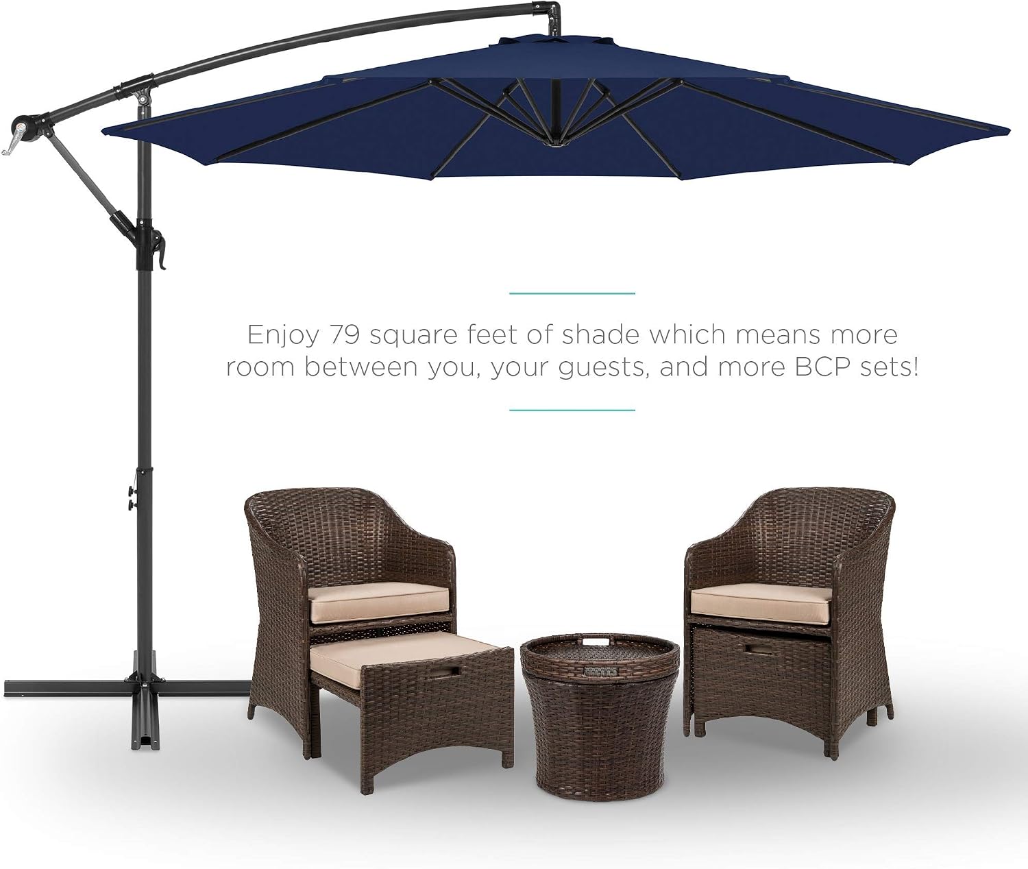 10ft Patio Umbrella Offset Hanging Outdoor Market Patio Umbrella W Easy Tilt Adjustment Burgundy Umbrellas Patio Lawn Garden