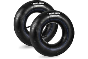 HAKULA MATATA 13'' 5.00-6'' Durable Replacement Inner Tube with TR-13 Straight Valve Stem, Heavy Duty Inner Tire Wheel for Lawn Mowers, ATVs and More, 2Packs, Black