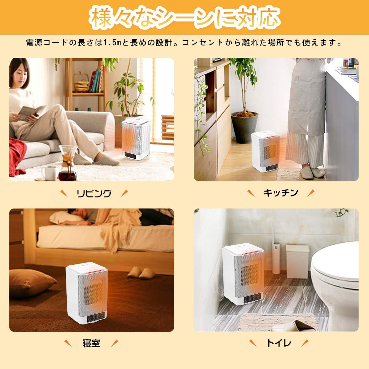 Amazon 21年最新改良版 Keynice ヒーター 小型 ファンヒーター 首振り 電気ストーブ セラミックヒーター 電気ファンヒーター 3段階切替 速暖 コンパクト 足元 省エネ 暖房器具 ホワイト Keynice 電気ファンヒーター 通販