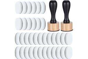 Oruola 46pcs Ink Blending Tool, 2 Ink Blending Brushes & 44 Replacement Refill Sponge Domed Foam Pads Art Supplies for Scrapbooking Painting Drawing Art Supplies Distressing Blending