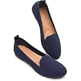 BABUDOG Women's Sparkly Flats Shoes Shiny Mesh Loafers Shoes Soft Memory Foam Flats