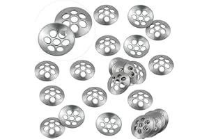 MARRTEUM 30 Pcs Pipe Screen Filters, Diameter 0.313'' (8mm) Stainless Steel Reusable Small Filter in Concave Shape with 7 Holes