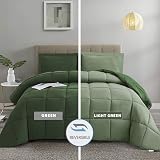 HIG 3 Piece King Duvet Set Green Reversible 240 x 220cm OEKO-TEX 10.5 Tog view 5