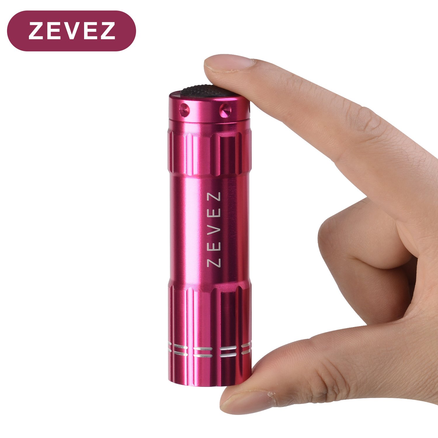 ZEVEZ F1 LED Flashlight High Powered 9 LED Mini Bright Tiny Small Kids Pocket Keychain, Best Outdoor DEC Tools For Emergency, Assorted Colors, 5 Piece