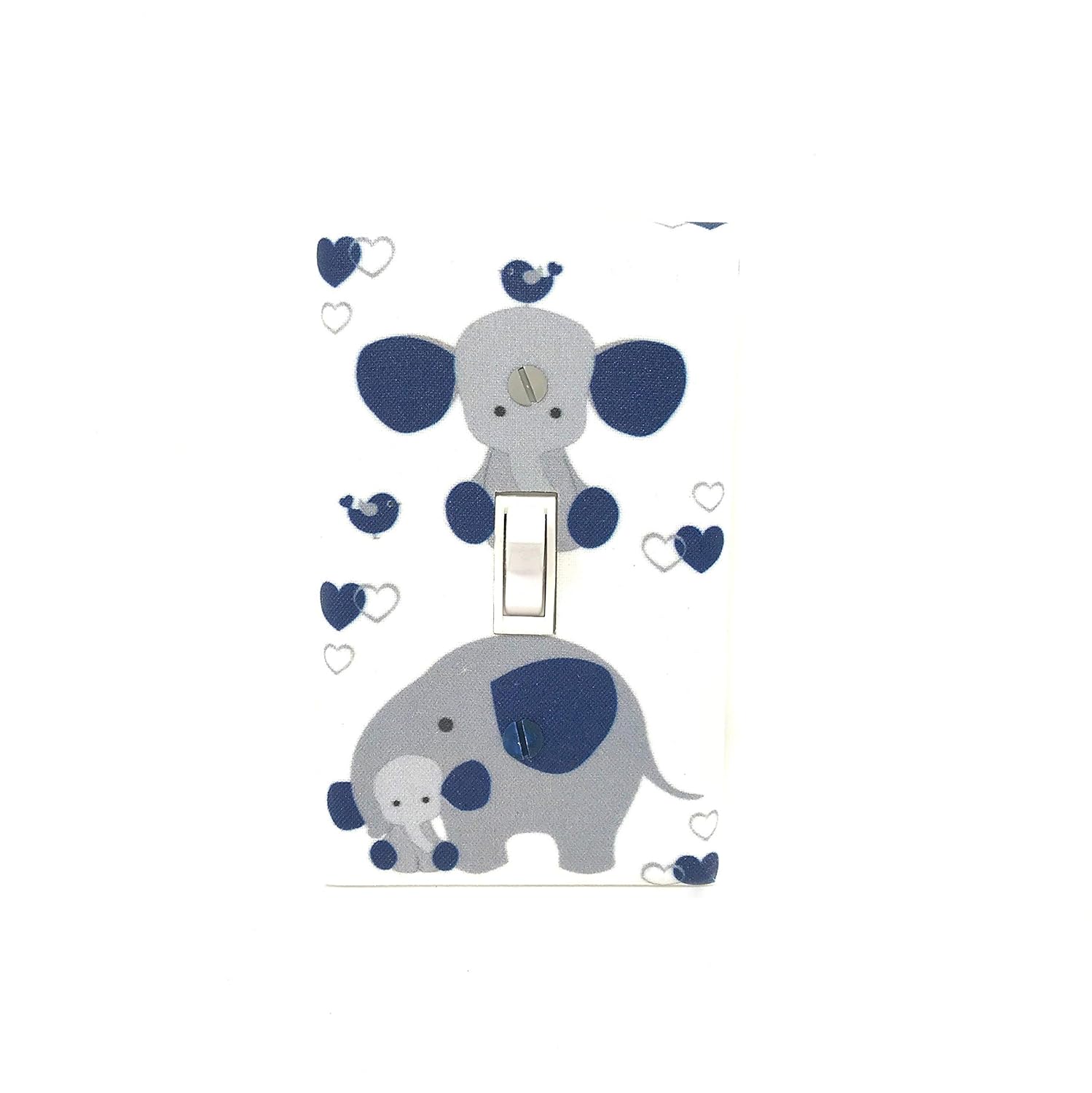 navy elephant nursery decor