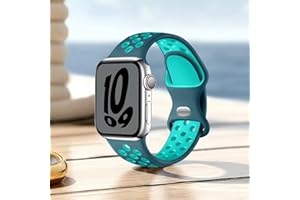 Sport Band Compatible with Apple Watch Soft Silicone Strap 46mm 45mm 44mm 42mm 41mm 40mm 38mm Women Men Fits iWatch Series 11