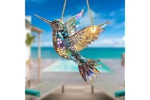 RNEMITE-AMO Yifare Spirit Birds, Sheremart Spirit Birds, Yifare Hummingbird Suncatchers for Windows Hanging, Bird Sun Catchers Indoor Decor, Acrylic Bird Window Hanging suncatcher (A)