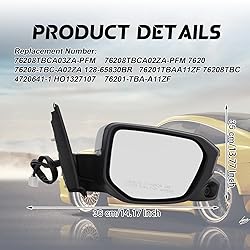 SOSEGA 11 Wires Passenger Side View Mirror Assembly