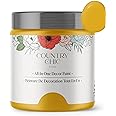 Country Chic All-in-One Chalk Paint for Furniture, Cabinets, Home Decor, Eco-Friendly, Matte Finish, Built-In Primer & Top Coat for Wood, Metal - Fresh Mustard (Mustard Yellow) - 4 oz (118 ml)