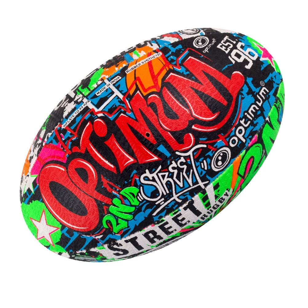 Optimum Street Rugby Ball – Durable, High-Visibility, Superior Grip & Control Surfaces & Skill Levels