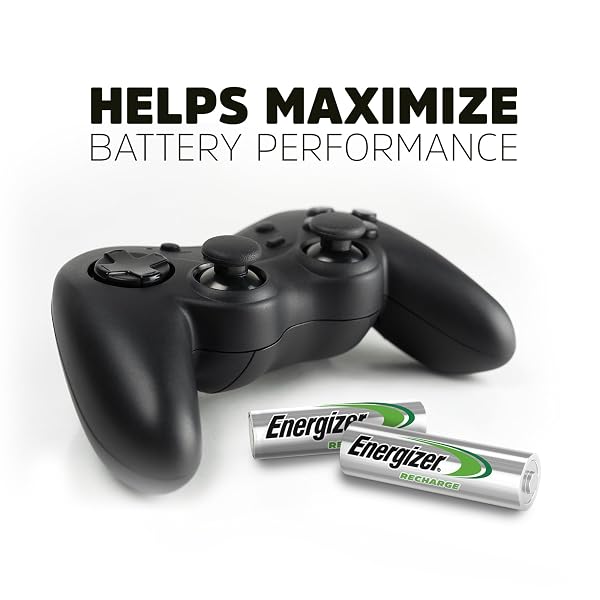ENERGIZER RECHARGE VALUE CHARGER FOR NIMH RECHARGEABLE AA AND AAA BATTERIES