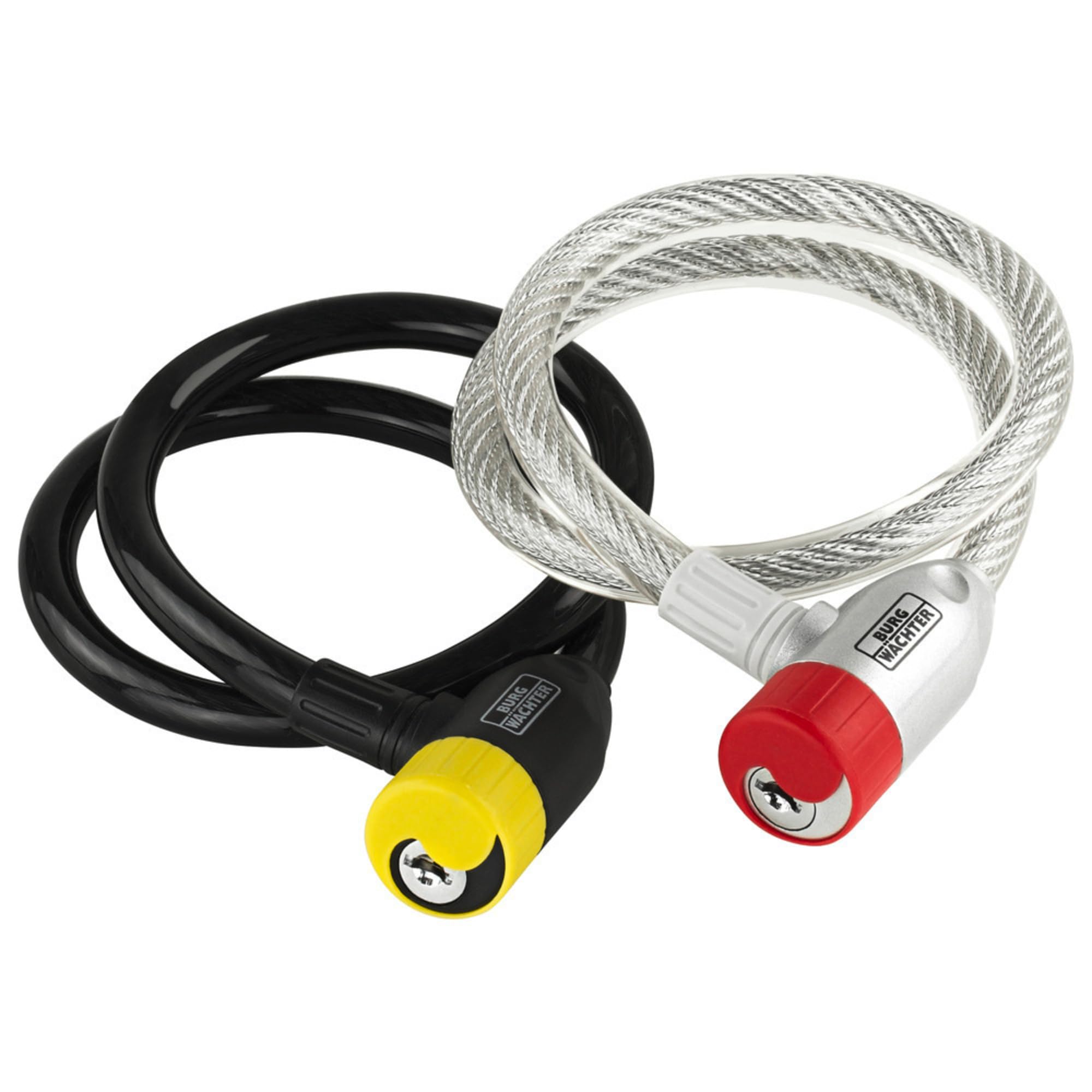 Burg-Wächter Cable Lock with Lighted Keys, Auto-Locking, Length: 65cm, 340 65 L,Blue