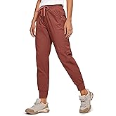 CRZ YOGA Athletic Joggers for Women 27.5" - Lightweight Travel Outdoor Hiking Pants with Pockets