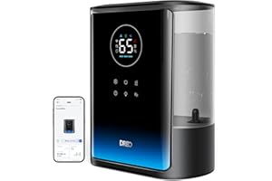 DREO 8L Smart Humidifiers for Bedroom 600ft², 80H Runtime Warm&Cool Supersized Mist Humidifier for Large Room Indoor, Quiet W