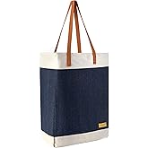 L’OCCITANE Contrast Denim and Canvas Tote Bag, 1 ct.