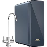 TOKIT UV Reverse Osmosis Water Filter, U2 Pro Under Sink Water Filter System, Tankless Mineral RO Filtration, 600 GPD High Flow, NSF/ANSI 58, 2:1 Pure to Drain, Reduce TDS