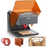 Genmitsu Kiosk 10W 10000mW Laser Engraver, portable cutter with Enclosure | 3.9''x3.9'' work area. For wood, leather, metal. Safety Class 1.