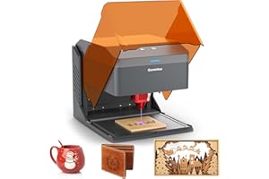 Kiosk 10W 10000mW Laser Engraver, Light Weight & Portable Laser Engraver Machine, Home Laser Cutter with Acrylic Enclosure fo