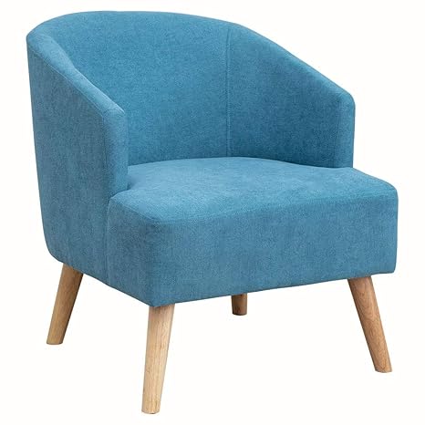 Amazon.com: Upholstery - Silla de sofá con patas de madera ...