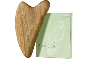 CHOSIN Gua Sha Facial Tools: Face Massager Tool for Lymphatic Drainage - Natural Guasha Face Sculpting Tool for Skin Care (Sa