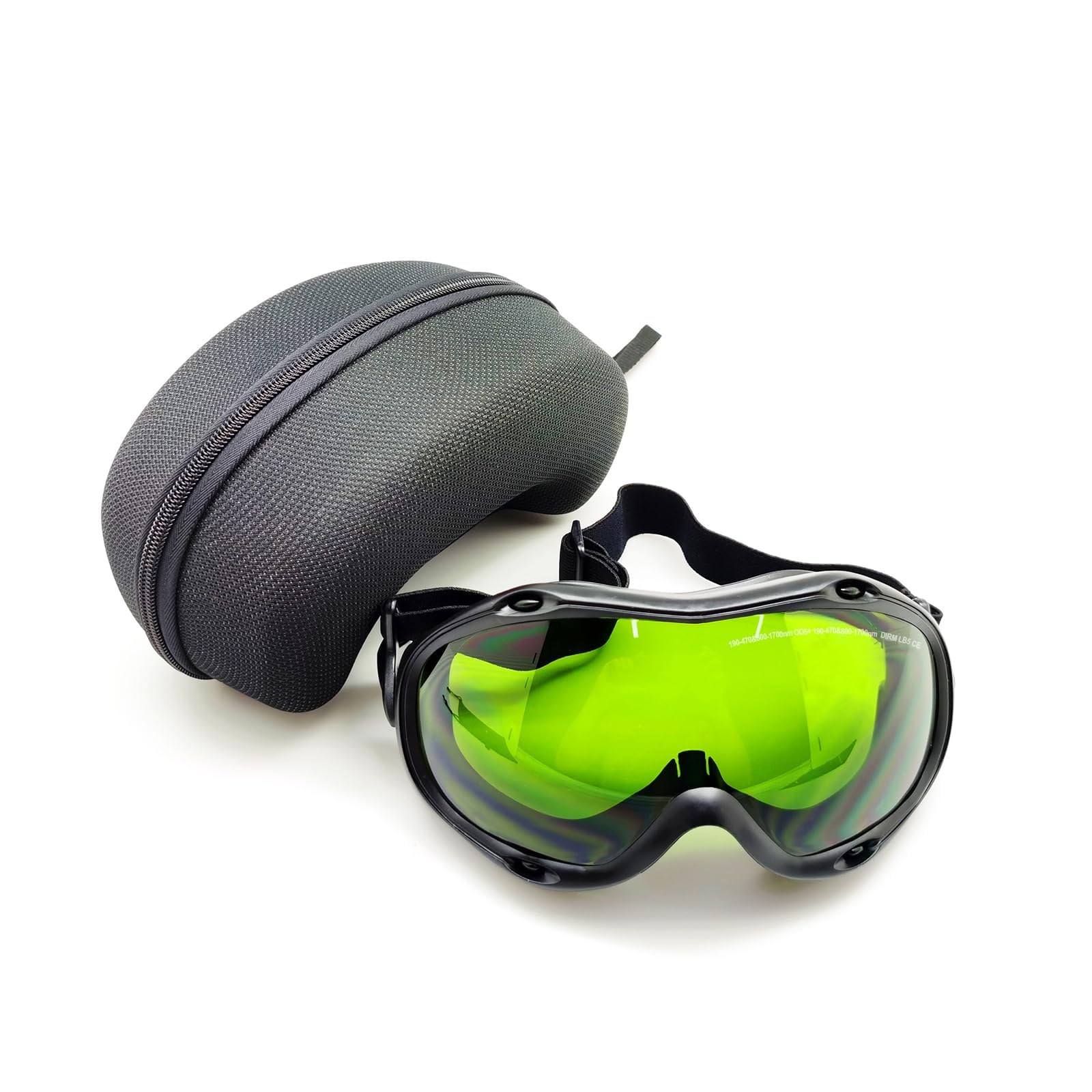 MCWlaser 1064nm Laser Safety Glasses CE 355nm Laser Protective Goggles OD5+ Shield Protection Eyewear For Laser Cleaning Welding UV Marking Diode,ND:YAG Laser Absorption Type EP-8 Style 10