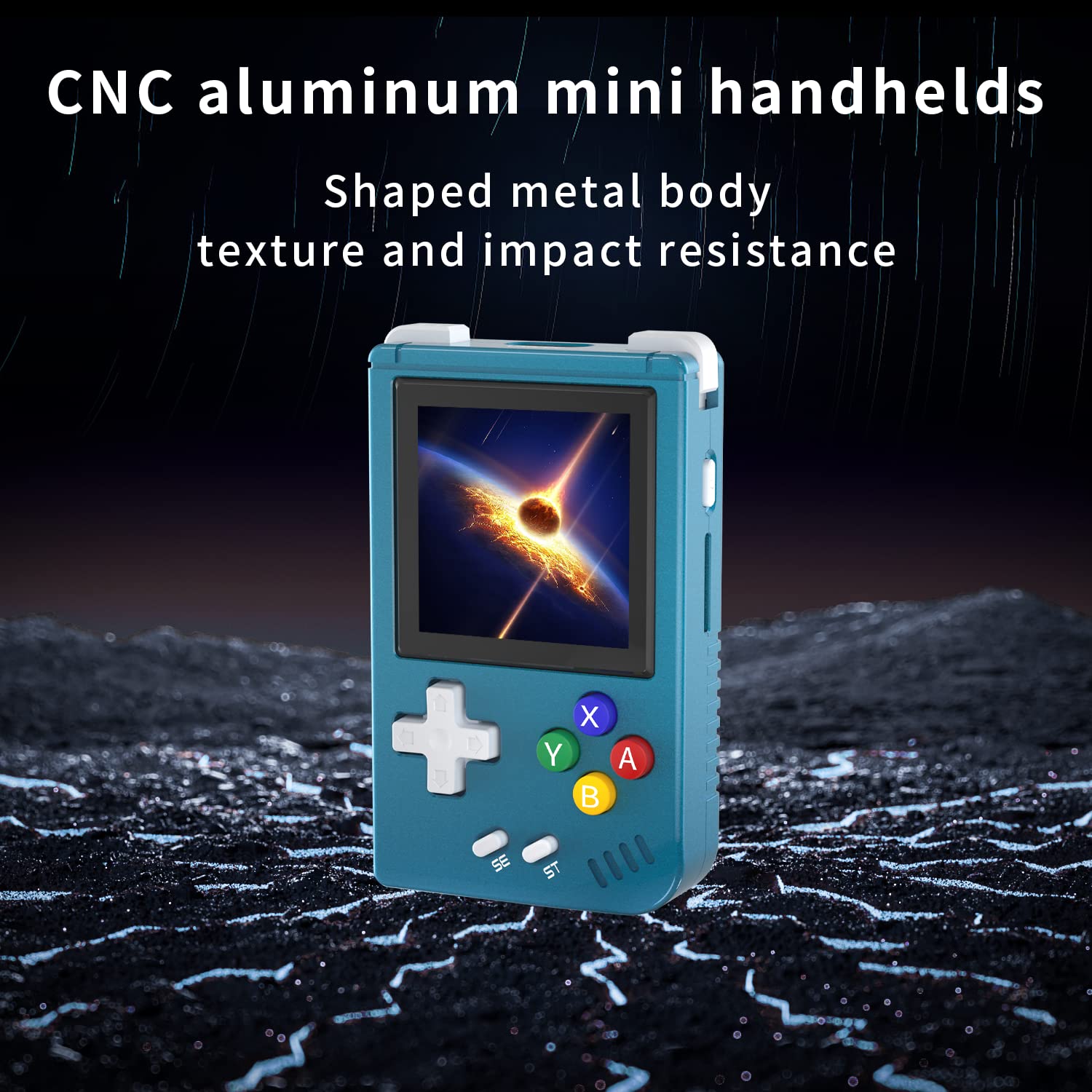 Retro Handheld Game Console,Portable Game Mini Aluminum Alloy with 1.54 Inch IPS Screen,with 64G TF Card Pre-Installed 5405 Games Supports Clock Hi-fi Speaker