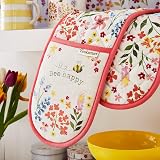 Cooksmart Double Oven Gloves Heat Resistant British Designed Oven Mitts 35cm view 2