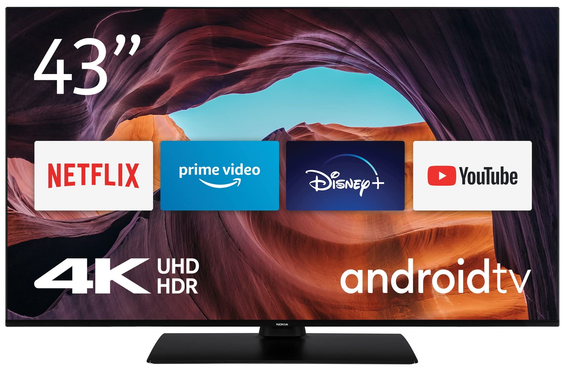 Nokia-Smart-TV-43-Pulgadas-108-cm-Android-TV-4K-UHD-Dolby-Vision-HDR10-DVB-CS2T2-Netflix-Prime-Video-Disney