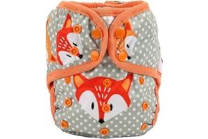 Sigzagor Baby Diaper Cover Nappy One Size 8lbs to 36lbs (Baby Foxes)