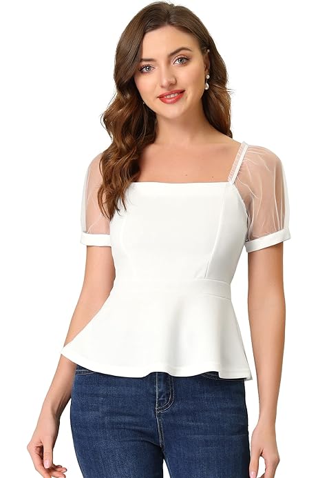 time and tru peplum top