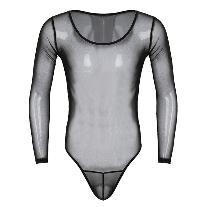 iEFiEL Herren Bikini Slips Unterwäsche Stretchy High Cut Wrestling Unterhemd Leopard String Bodysuit Männerbody Overall Unterwäsche M-XXXL