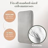 Tutti Bambini CoZee Crib Fitted Sheets 2 Pack Grey Cloud 100% Cotton view 3