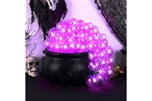 OYEFLY Halloween DIY Bubbling Cauldron Set,Halloween Decorations (Purple)