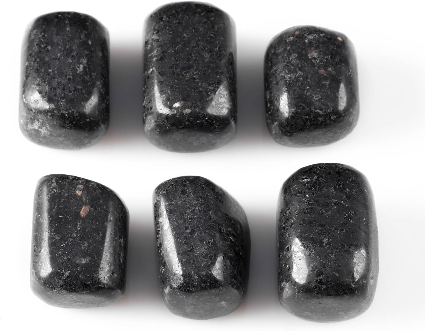 THROWIN STONES NUUMMITE Tumbled Stone - One Genuine Nuummite Crystal, Protection Stone, Reiki Healing Crystals E0833