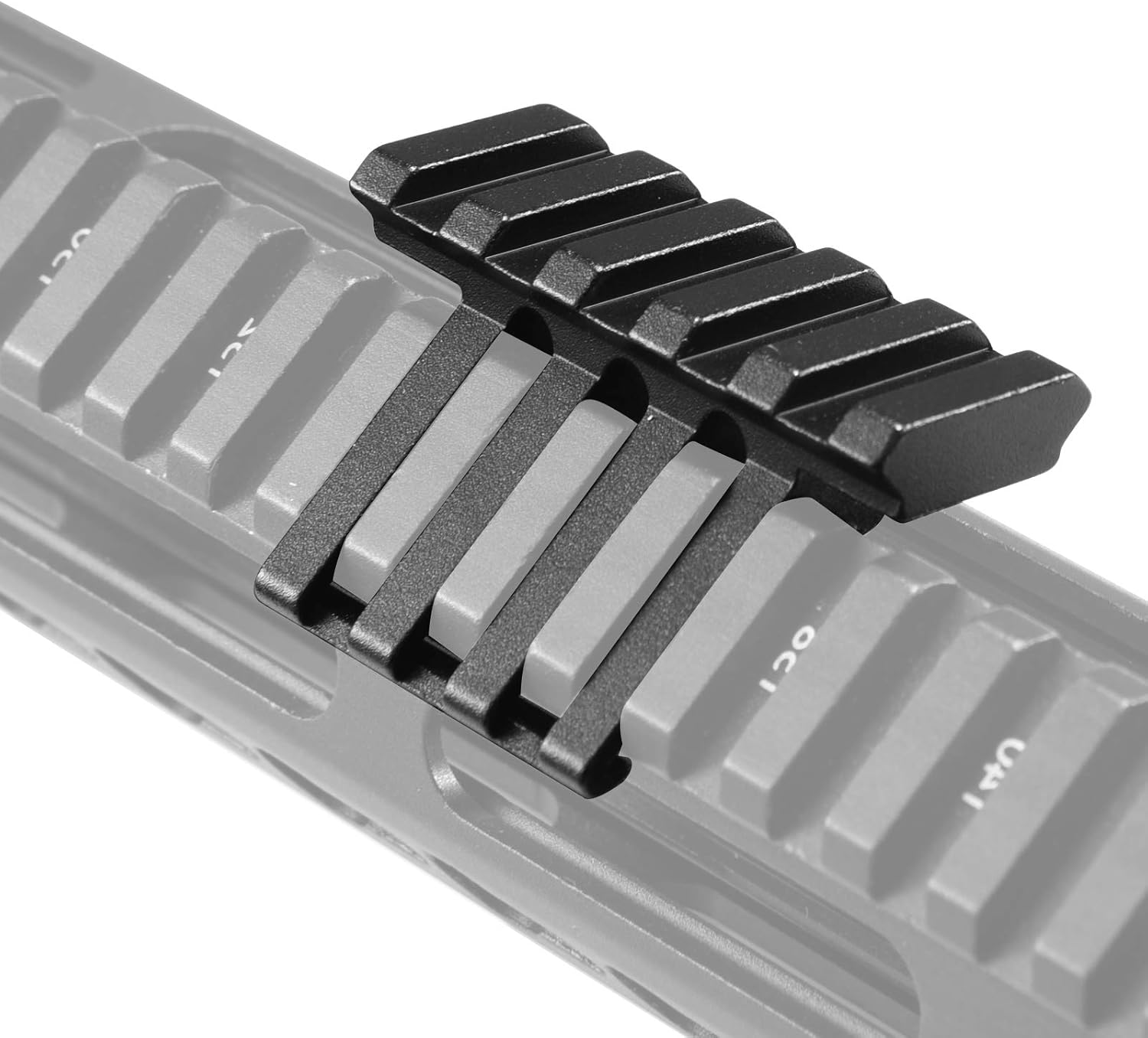 FENTUK Picatinny Offset Rail Mounts, 5 Slots 45 Degree Offset Picatinny Weaver Rail Mount Aluminum Low Profile Adapter for Flashlight Laser Sight Optics (5 Slot - 1 Pack) : Sports & Outdoors