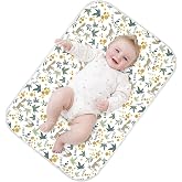Baby Diaper Changing Pad, 31.5" x 21.5" Extra Large Portable Changing Mat | Waterproof Absorbent, Reusable Changing Pad Liner for Travel or at Home Use(Fox)