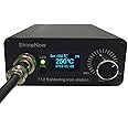 Soldering Iron Station Kit,Digital Portable Soldering Iron Station Temperature Controller 72W with T12 Handle and T12 Tip