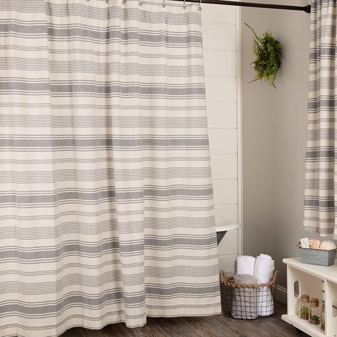 Piper Classics Farm Market Shower Curtain, 72" x 72" Urban Rustic