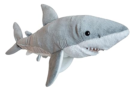 Uni-Toys großer Hai Kuscheltier Plüschtier Haifisch, super weich, naturgetreu, 50 cm