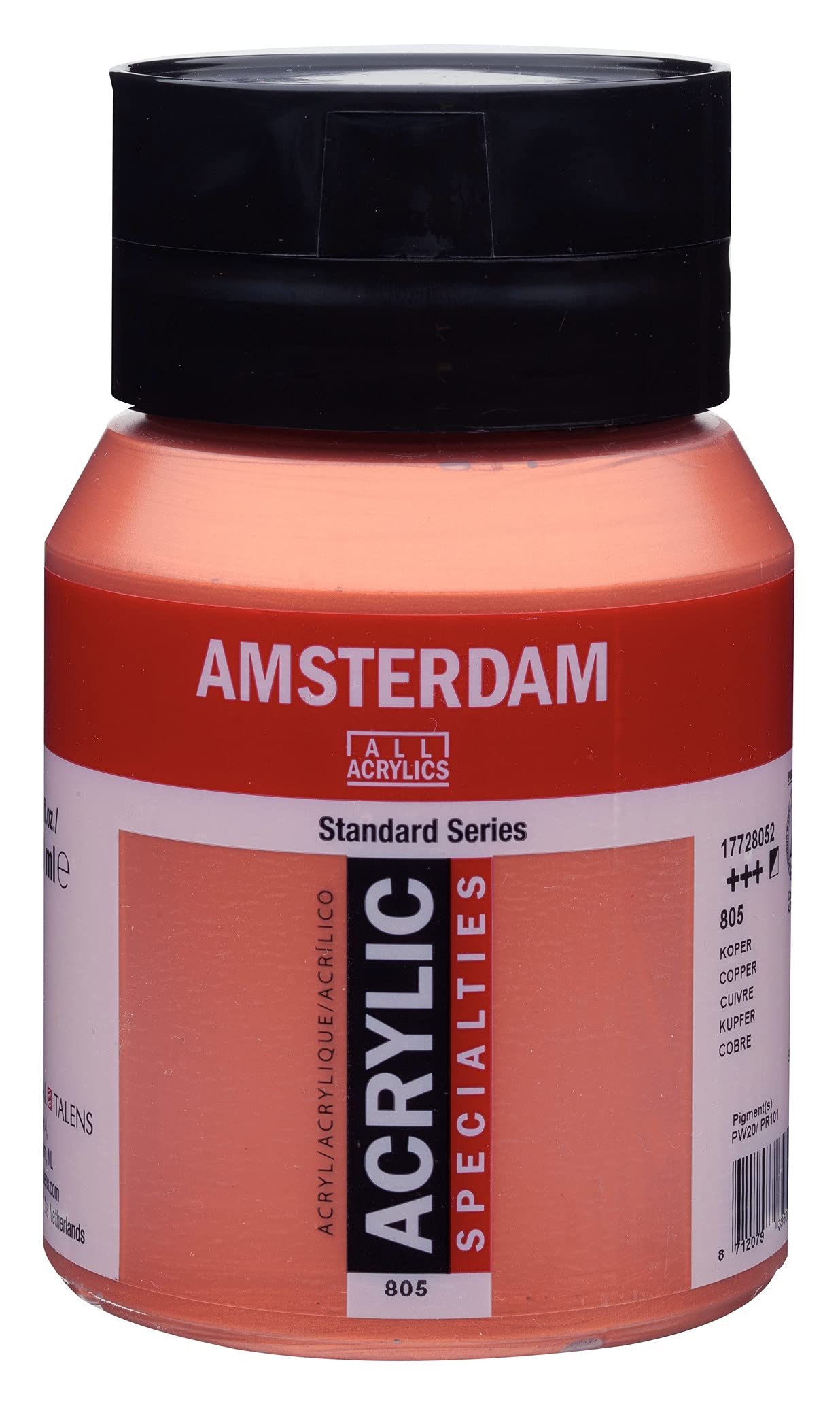Amsterdam Standard Series Acrylic Jar 500 ml Copper 805 (17728052)