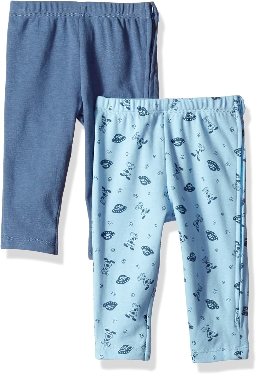 Hanes Baby Boys' Zippin 2 Pack Knit Leggings with Side Zipper: Clothing