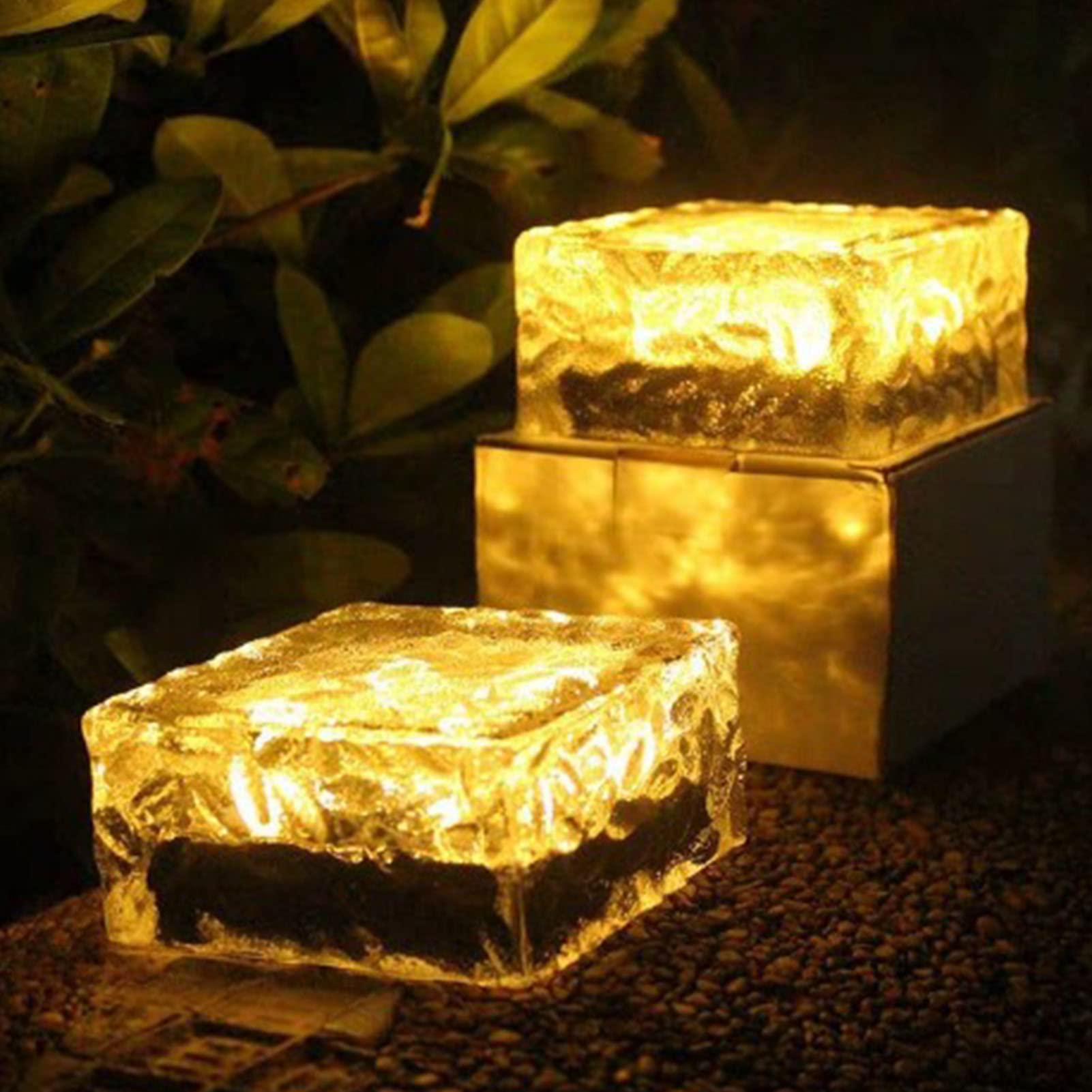 Alvinlite Solar Ground Lights for Garden, Patio, Pathway - Automatic, Waterproof, Warm Light