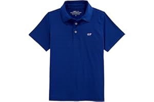 vineyard vines Boys Boys' Bradley Stripe Sankaty Performance Polo