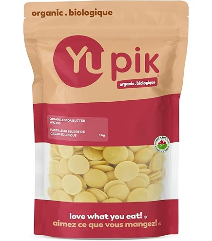 Yupik Organic Cocoa Liquor Wafers, 100% Cocoa, 1 kg, Gluten-Free