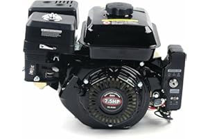 Futchoy 7.5HP Gas Engine Electric Start Side Shaft Motor HVO Gasoline Engine 3600RPM Used for Compressor Ripper, Lawn Mower