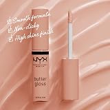 NYX Butter Gloss Madeleine Lip Gloss 8ml Non-Sticky glossy finish view 2