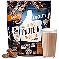 FlavCity Chocolate All in One Protein Shake Powder - On the Go Meal Alternative + Collagen Peptides, Reishi & Cordyceps - Foc