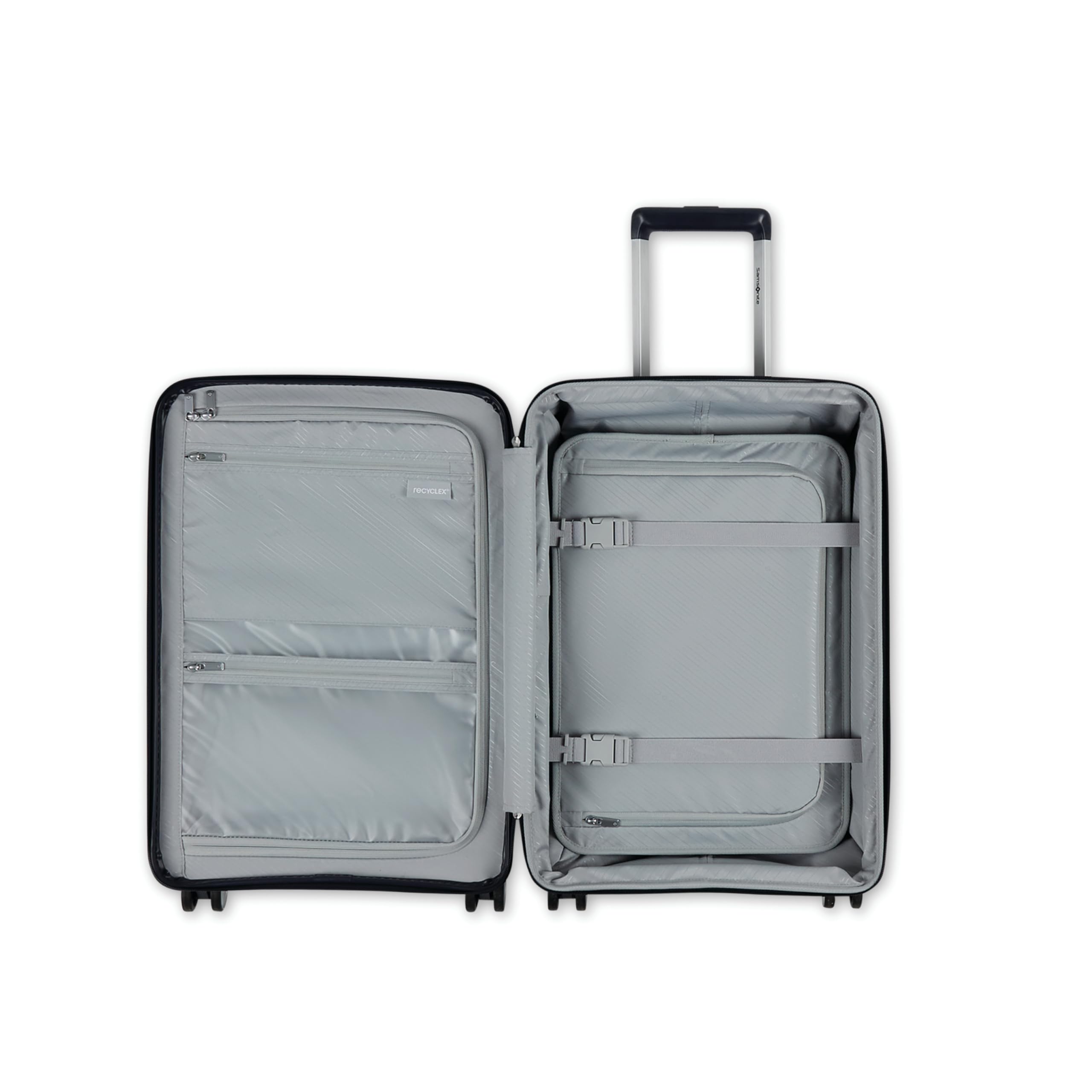 Samsonite Elevation Plus - Carry-On Hardside Luggage with QuickEntry™ Front Compartment - Scratch Resistant Polypropylene Shell, AirTag Holder, TSA Lock, Airline Approved - Midnight Blue