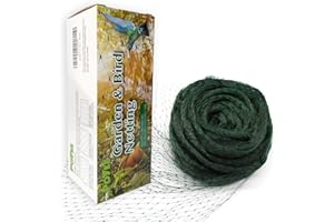 POYEE Bird Netting for Garden 6.5x50ft 0.3inch Mesh Green Garden Netting Protect Fruit Trees, Blueberry Bushes, Strawberry Plants, Vegetables, Flowers from Birds, Deer, Squirrels, Rabbits and Other Animals